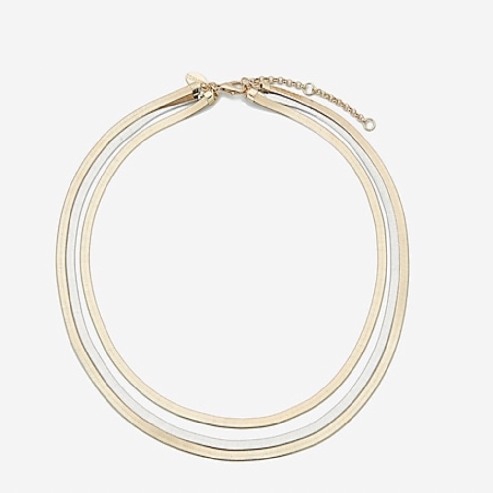 Express Three Row Omega Chain Necklace